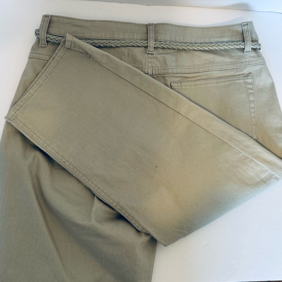 Riders by Lee Slender Stretch Ladies Capris Tan Size 12 Medium Cotton Spandex - Picture 10 of 16